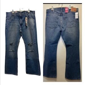 NWT 527Levi's Men's Straight Jeans in Medium Blue